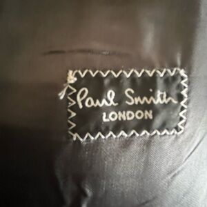 Unisex Brown Pinstripe Paul Smith Suit Coat/Blazer